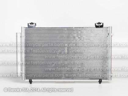 TT Corolla 04->06 condenser 640X395X15 with integrated receiver dryer 1.4/1.6/1.8/1.4D-4D/2.0D-4D