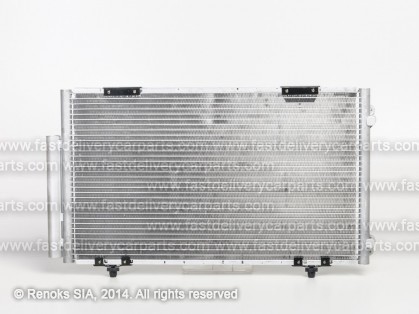 TT Avensis 97->99 condenser 610X335X16 with integrated receiver dryer 1.6/1.8/2.0/2.0D/2.0D-4D