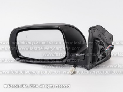 TT Avensis 03->06 mirror L electrical heated primed aspherical foldable 7pins