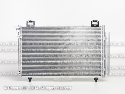 TT Avensis 03->06 condenser 646X390X16 with integrated receiver dryer 1.6/1.8/2.0D-4D KOYO