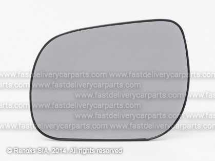 TT Rav4 06->09 mirror glass with holder L heated convex