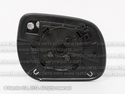 TT Rav4 06->09 mirror glass with holder L heated convex