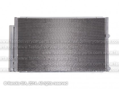 TT Prius 03->09 condenser 627X370X16 with integrated receiver dryer 1.5 KOYO