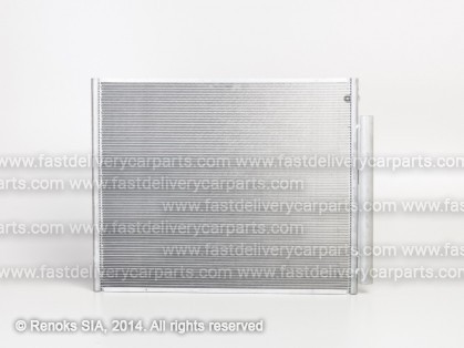 TT Land Cruiser FJ120 03->09 condenser 610X490X16 with integrated receiver dryer 2.7/3.0D/3.0D-4D SRLine