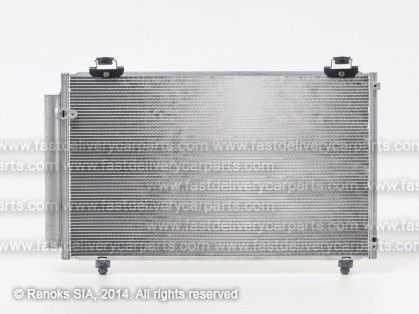 TT Corolla Verso 04->09 condenser 648X390X16 with integrated receiver dryer 1.6/1.8/2.0D-4D KOYO