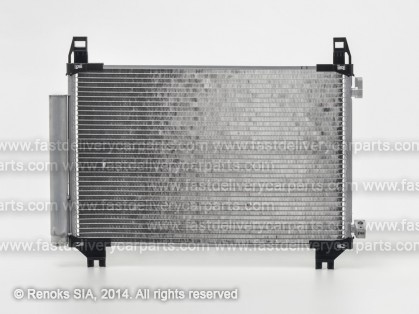 TT Yaris 11->14 condenser 525X337X16 with integrated receiver dryer 1.0/1.3 DENSO