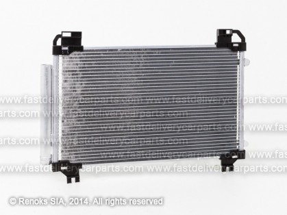 TT Yaris 11->14 condenser 550X328X12 with integrated receiver dryer 1.3/1.5 KOYO