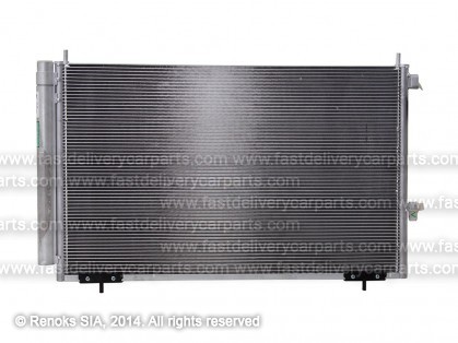 TT Rav4 13->16 condenser 710X435X16 with integrated receiver dryer 2.0/2.5/2.0D-4D/2.2D-4D SRLine