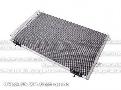 TT Rav4 13->16 condenser 710X435X16 with integrated receiver dryer 2.0/2.5/2.0D-4D/2.2D-4D SRLine