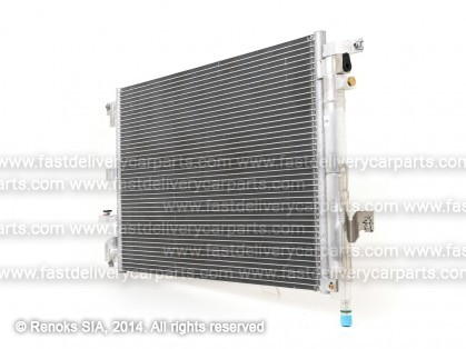 VV XC90 02->15 condenser 635X440X16 with receiver dryer 2.5/3.0/3.2/4.4/2.4D 06-> HELLA