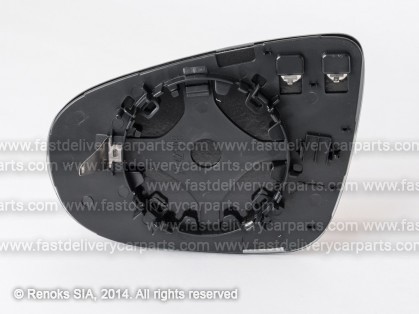 VW Golf 09->12 mirror glass with holder R heated convex HB VIEW MAX