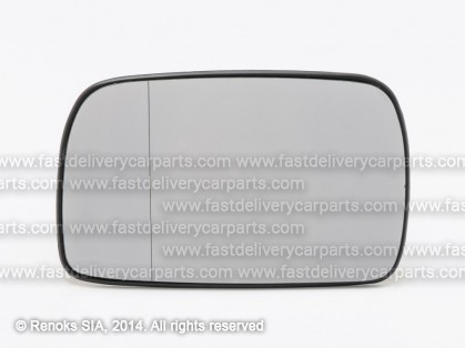 SK Felicia 94->01 mirror glass with holder L heated aspherical same VW Polo 94->99