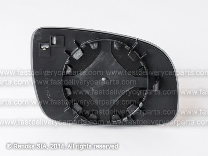 VW Polo 99->01 mirror glass with holder L heated aspherical large VIEW MAX