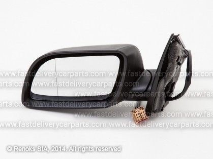 VW Polo 01->05 mirror L electrical heated black aspherical 5pins