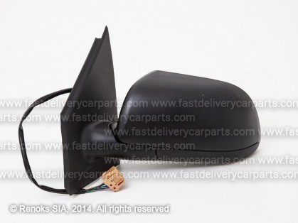 VW Polo 01->05 mirror L electrical heated black aspherical 5pins