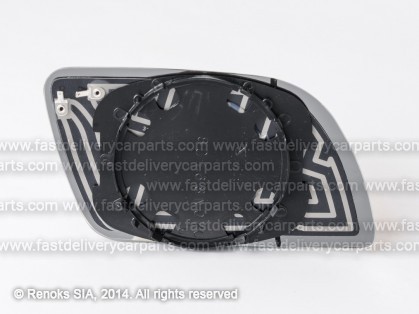 VW Polo 01->05 mirror glass with holder L heated aspherical TW