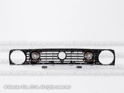 VW Golf 83->91 grille black+ high beam lamps