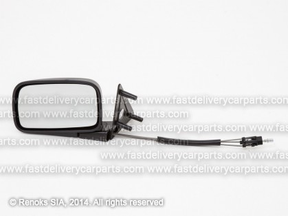 VW Golf 83->91 mirror L cable adjustment black flat 88->91