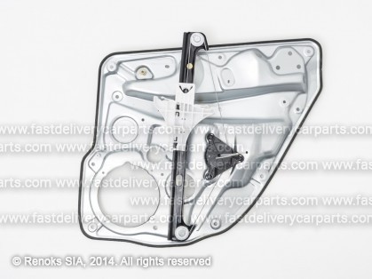 VW Golf 98->03 loga pacēlāja mehānisms aizmugures L bez motoriņa ar paneli 5D