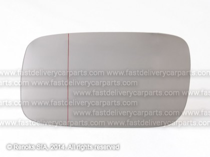 SE Inca 95->03 mirror glass L aspherical with adhesive tape same VW Passat 93->96