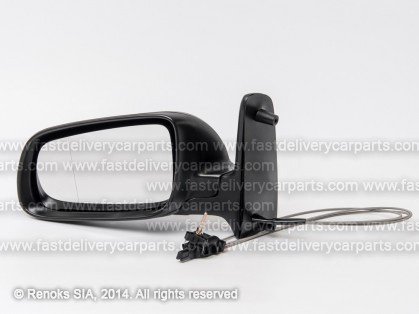 VW Sharan 00->10 mirror L cable adjustment black aspherical 00->04