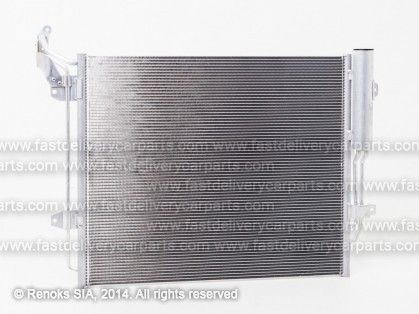 VW Sharan 10-> condenser 600X490X16 with integrated receiver dryer 1.4/2.0/2.0D