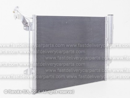 VW Sharan 10-> condenser 600X490X16 with integrated receiver dryer 1.4/2.0/2.0D