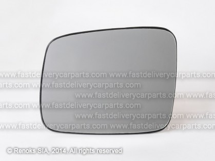 VW Transporter 90->03 mirror glass with holder L heated flat TW