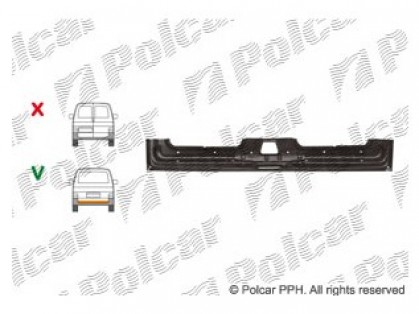 VW Transporter 90->03 aizmugures vāka remontdaļa iekšējā