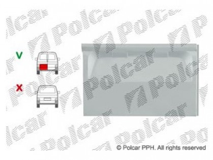 VW Transporter 90->03 remontdaļa aizmugures durvju L 425MM