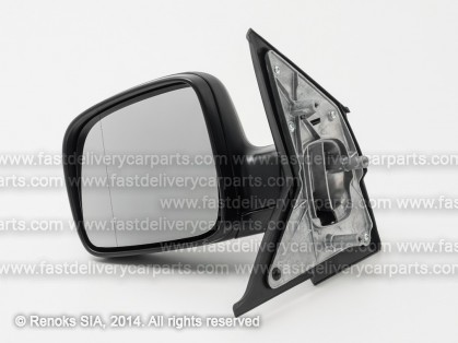 VW Transporter 03->09 mirror L manual black aspherical