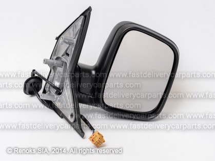 VW Transporter 03->09 mirror R electrical heated black convex 5pins