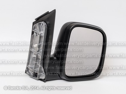 VW Caddy 04->10 mirror R manual black convex