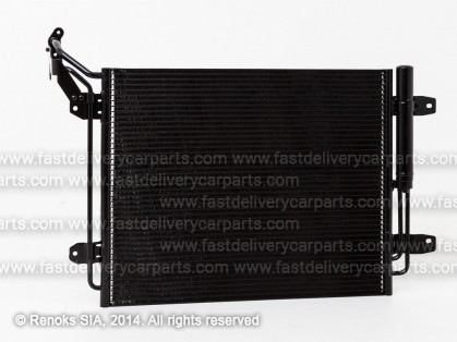 VW Tiguan 07->11 condenser 580X450X16 with receiver dryer 1.4/2.0/2.0D SRLine