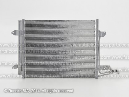 VW Caddy 04->10 condenser 580X445X16 with receiver dryer 1.4/1.6/2.0/1.9D/2.0D KOYO