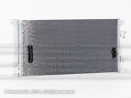 VW Touareg 02->06 condenser 735X388X16 with integrated receiver dryer 3.2/3.6/4.2/6.0/2.5D/3.0D/5.0D KOYO