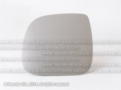 AD Q7 05-> mirror glass with holder L heated aspherical round fastening 108mm same VW Transporter 09->