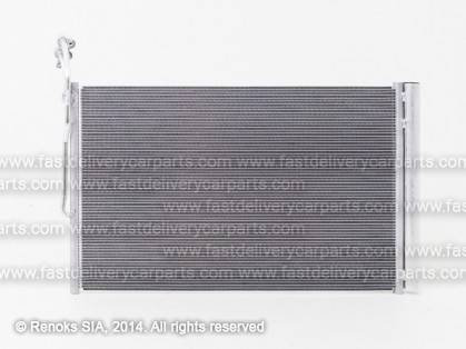 VW Touareg 10->14 condenser 730X450X16 with integrated receiver dryer 3.0/3.6/4.2/3.0D/4.2D