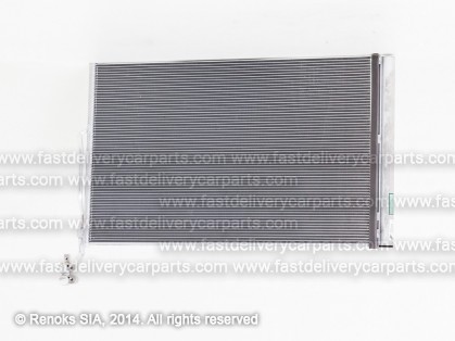 VW Touareg 10->14 condenser 730X455X16 with integrated receiver dryer 3.0/3.6/4.2/3.0D/4.2D SRLine