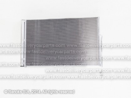 VW Touareg 10->14 condenser 730X455X16 with integrated receiver dryer 3.0/3.6/4.2/3.0D/4.2D SRLine