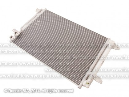 VW Jetta 10->18 condenser 585X390X16 with receiver dryer 1.2/1.4/2.0/2.5/1.6D/2.0D OEM/OES