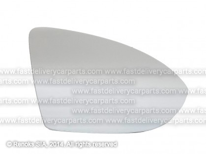 VW Golf 12->19 mirror glass with holder R heated convex