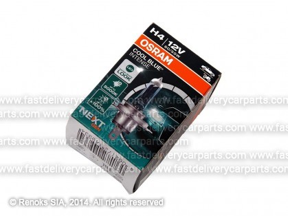 Лампочка H4 55/60W 12V P43T OSRAM Cool Blue Intense +100% 1шт