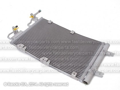 OP Astra 04->09 condenser 505X330X16 with integrated receiver dryer 2.0T/1.3D/1.7D/1.9D OEM/OES MAHLE