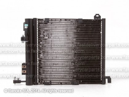 OP Astra 98->04 condenser 415X375X18 with receiver dryer 1.7D/2.0D ISUZU MARELLI