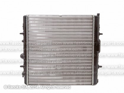 PG 206 98->09 radiator 1.1/1.4/1.6/2.0HDi MAN +/-AC 395X380 RA63708A MARELLI