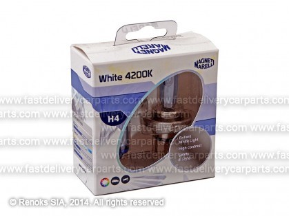 Лампочка H4 55/60W 12V P43T MARELLI White Light комплект