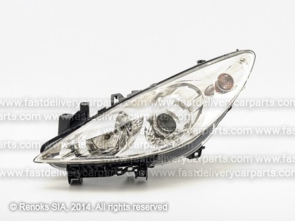 PG 307 05->07 head lamp L H1/H7 with motor MARELLI