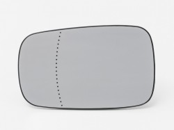 RN Megane 02->05 mirror glass with holder L=R for mirror with cable adjustment aspherical