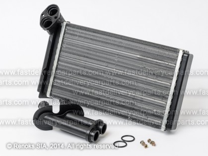 VW Sharan 95->00 heater core 247X154X32 ALU/PLAST mechanical assembly main heater with pipes SRLine